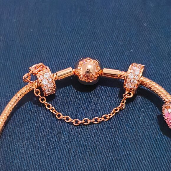 Pandora Hollow Flower Beaded Bracelet - Picture 4 of 7